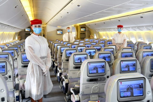 Emirates steps up safety measures for customers, employees at airport, on board