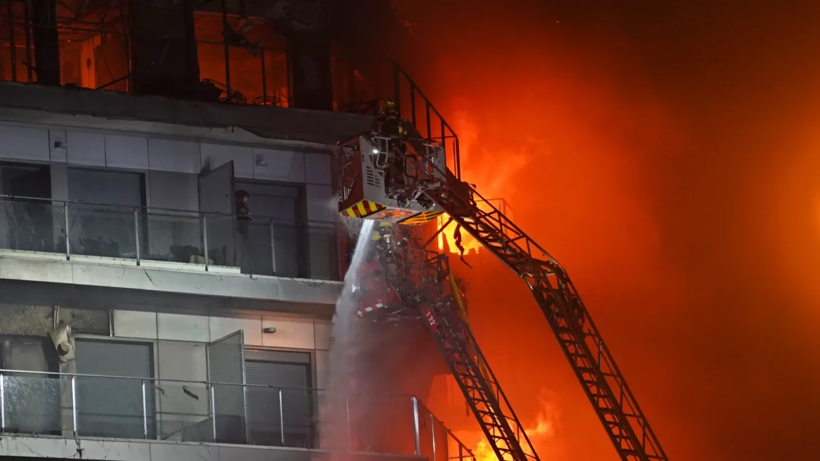 Tragedy Strikes Valencia: High-Rise Apartment Block Consumed by Deadly Blaze