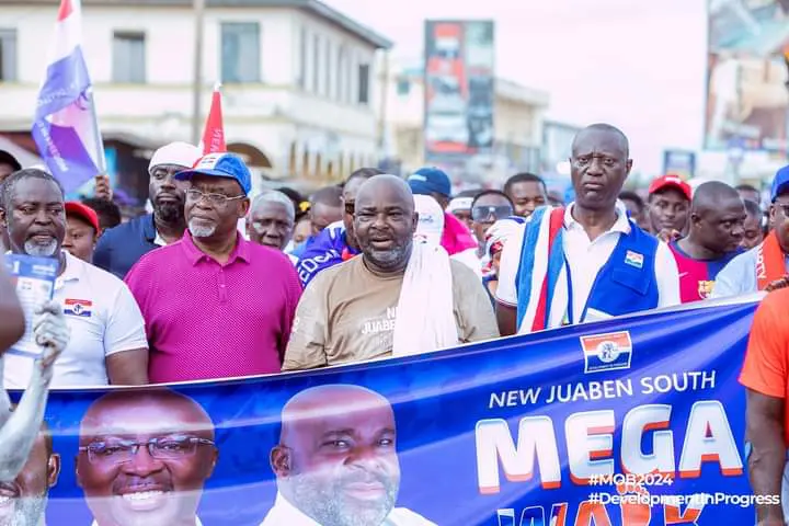 NEW JUABEN SOUTH NPP LAUNCHES CAMPAIGN WITH ENTHUSIASTIC HEALTH WALK