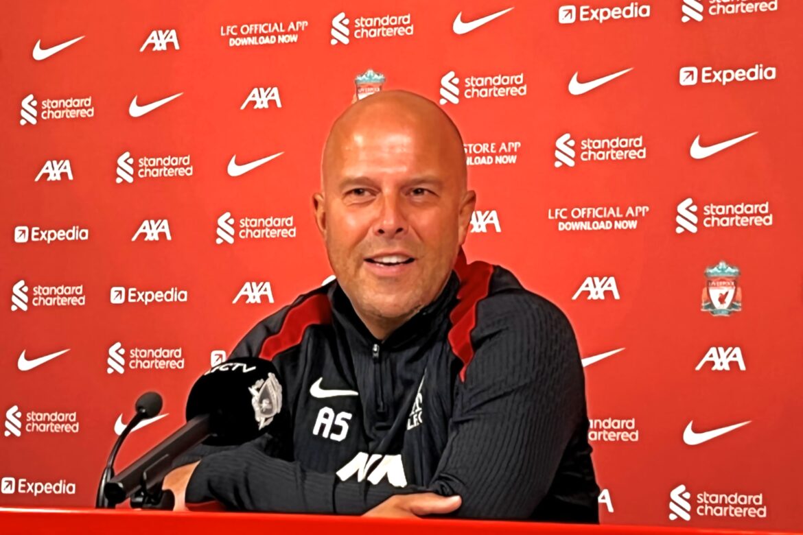 ARNE SLOT RESPONDS TO QUESTIONS OVER HIS LIVERPOOL FUTURE 